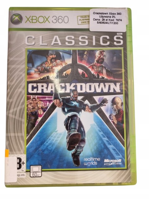 Crackdown Microsoft Xbox 360 Gra na Płycie Crackdown Microsoft Xbox 360 Gra na Płycie