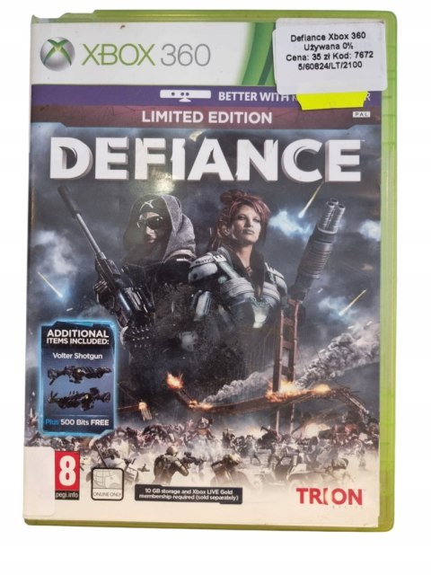 Defiance Microsoft Xbox 360 Gra na Płycie Defiance Microsoft Xbox 360 Gra na Płycie