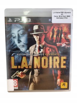 L.A. Noire Sony PlayStation 3 Gra na Płycie