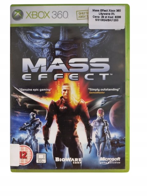 Mass Effect Microsoft Xbox 360 Gra na Płycie