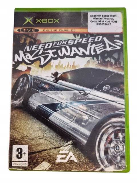 NEED FOR SPEED MOST WANTED Microsoft Xbox Gra na Płycie