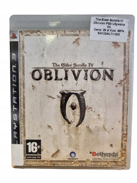 Oblivion PS3 Gra na Płycie Oblivion PS3 Gra na Płycie