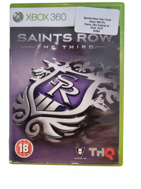 Saints Row The Third Microsoft Xbox 360 Gra na Płycie