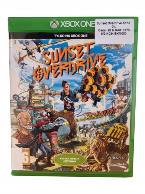 Sunset Overdrive Microsoft Xbox One Gra na Płycie Sunset Overdrive Microsoft Xbox One Gra na Płycie