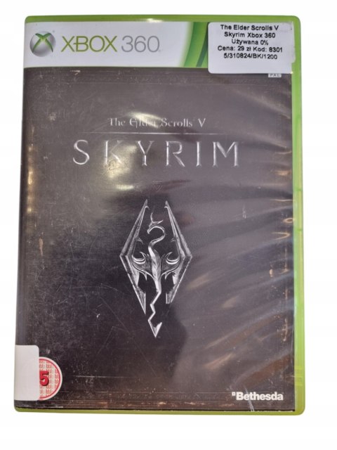 THE ELDER SCROLLS V SKYRIM Microsoft Xbox 360 Gra na Płycie