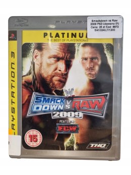 WWE SMACKDOWN VS. RAW 2009 Sony PlayStation 3 Gra na Płycie