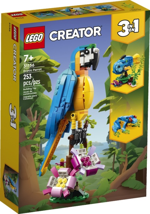 LEGO Creator Egzotyczna papuga 3w1 31136