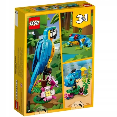 LEGO Creator Egzotyczna papuga 3w1 31136
