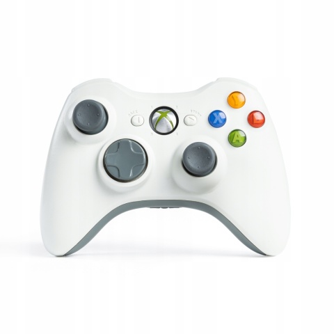 Oryginalny Pad Kontroler Microsoft Xbox 360 Biały Używany