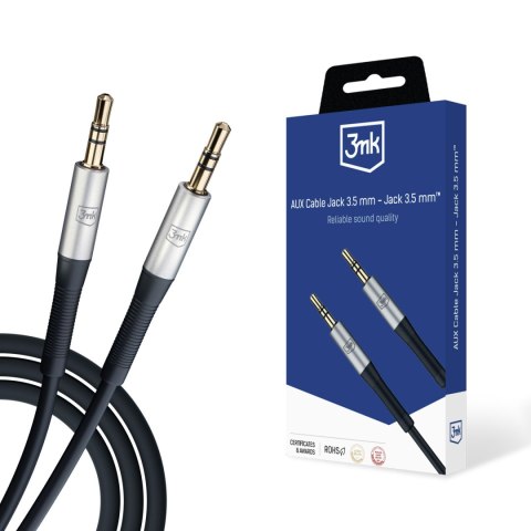 Kabel 3mk AUX Cable minijack 3,5 mm - minijack 3,5 mm 1 m