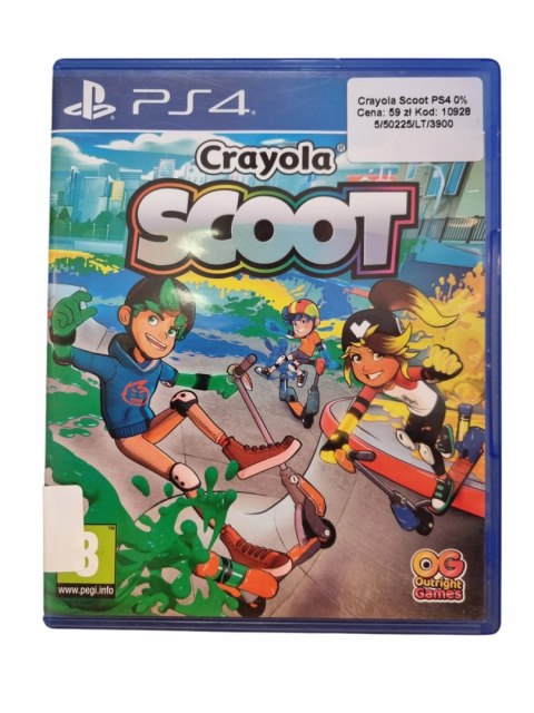 Gra Crayola Scoot PS4 Używane Gra Crayola Scoot PS4 Używane