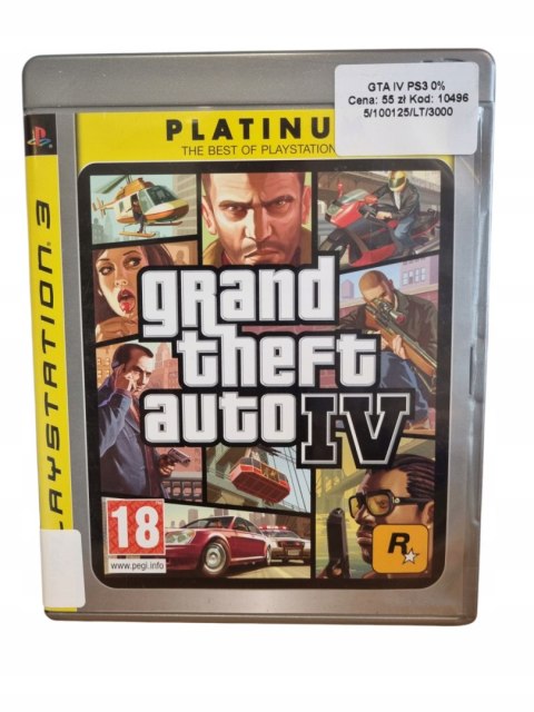 GTA IV Grand Theft Auto IV PS3 PlayStation 3 Używana