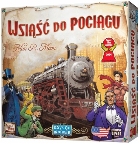 Gra planszowa REBEL Wsiąść do Pociągu: USA Gra planszowa REBEL Wsiąść do Pociągu: USA