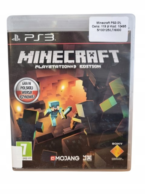 Minecraft PS3 PlayStation 3 Używana