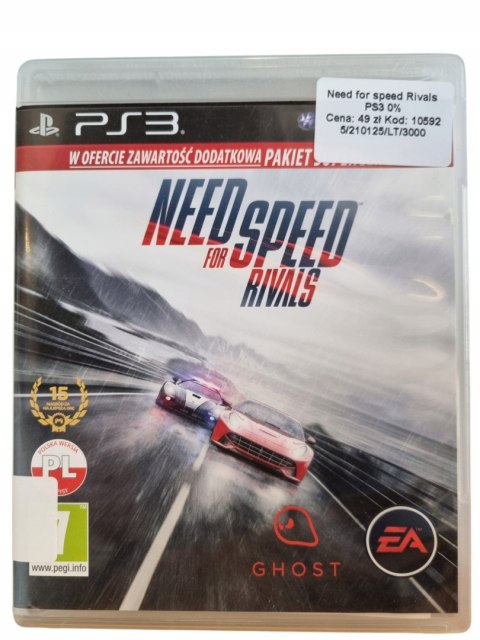 Need for Speed Rivals NFS PS3 Używane