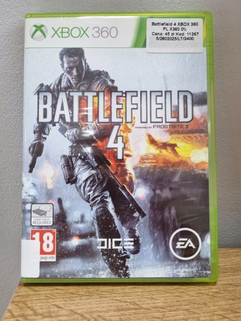 BATTLEFIELD 4 Xbox 360 Używana BATTLEFIELD 4 Xbox 360 Używana