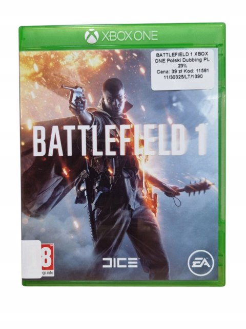 Battlefield 1 PL Xbox ONE Używana Battlefield 1 PL Xbox ONE Używana