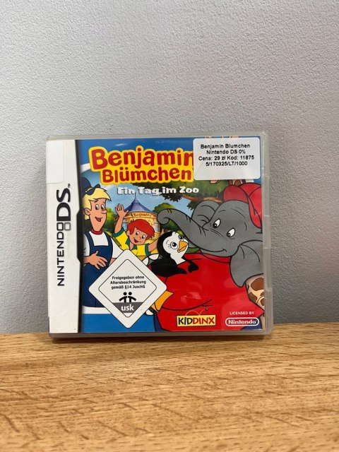 Benjamin Blumchen Ein Tag im Zoo Nintendo DS Używana Benjamin Blumchen Ein Tag im Zoo Nintendo DS Używana