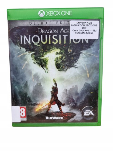 Gra DRAGON AGE INQUISITION DELUXE EDITION Xbox ONE Używana Gra DRAGON AGE INQUISITION DELUXE EDITION Xbox ONE Używana