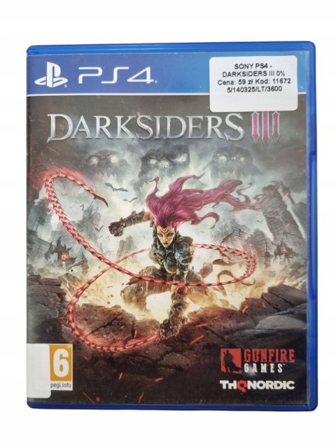 Darksiders III Playstation 4 PS4 Używana Darksiders III Playstation 4 PS4 Używana