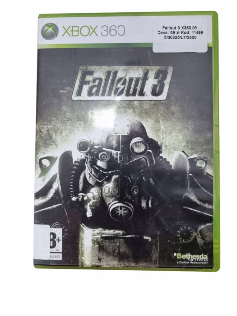 FALLOUT 3 Xbox 360 Używana FALLOUT 3 Xbox 360 Używana