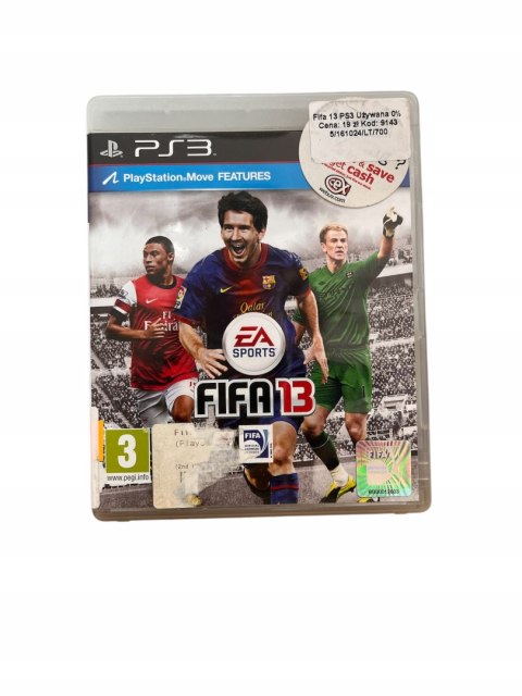 FIFA 13 Playstation 3 PS3 Używana FIFA 13 Playstation 3 PS3 Używana