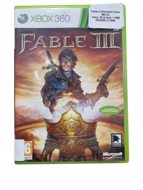 Fable III Xbox 360 Używana Fable III Xbox 360 Używana