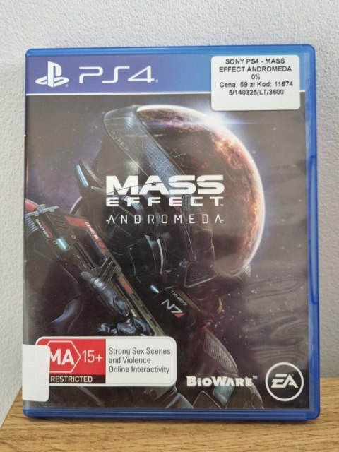 MASS EFFECT ANDROMEDA Playstation 4 PS4 Używana MASS EFFECT ANDROMEDA Playstation 4 PS4 Używana