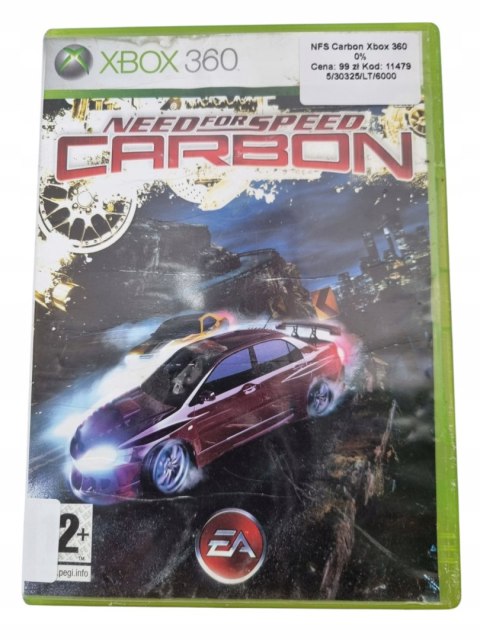 Need For Speed Carbon Xbox 360 Używana Need For Speed Carbon Xbox 360 Używana