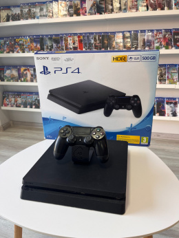 Playstation 4 Slim 500 GB + Oryginalny Pad Dualshock | z pudełkiem | Używana