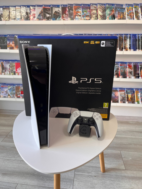 Playstation 5 Fat Digital Edition + Oryginalny Pad DualSense | Używana | z pudełkiem Playstation 5 Fat Digital Edition + Oryginalny Pad DualSense | Używana | z pudełkiem