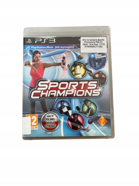 SPORTS CHAMPIONS Playstation 3 PS3 Używana SPORTS CHAMPIONS Playstation 3 PS3 Używana