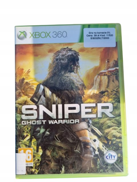 Sniper: Ghost Warrior Microsoft Xbox 360 Używana Sniper: Ghost Warrior Microsoft Xbox 360 Używana
