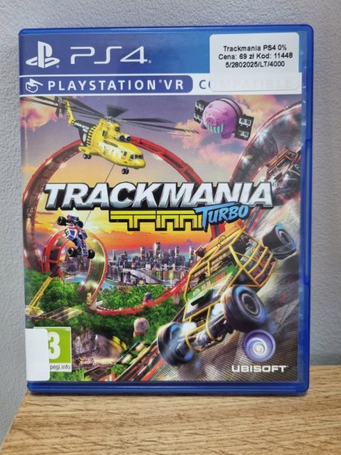 Gra TrackMania Turbo PS4 Playstation 4 Używana Gra TrackMania Turbo PS4 Playstation 4 Używana