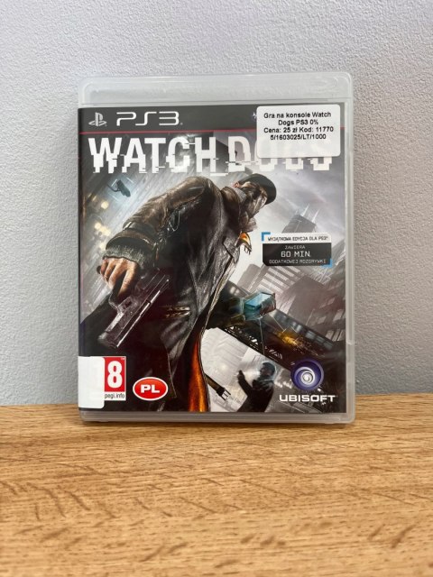 Watchdogs Playstation 3 PS3 Używana Watchdogs Playstation 3 PS3 Używana
