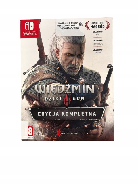 Wiedźmin 3: Dziki Gon - Edycja Kompletna Nintendo Switch Używana Wiedźmin 3: Dziki Gon - Edycja Kompletna Nintendo Switch Używana