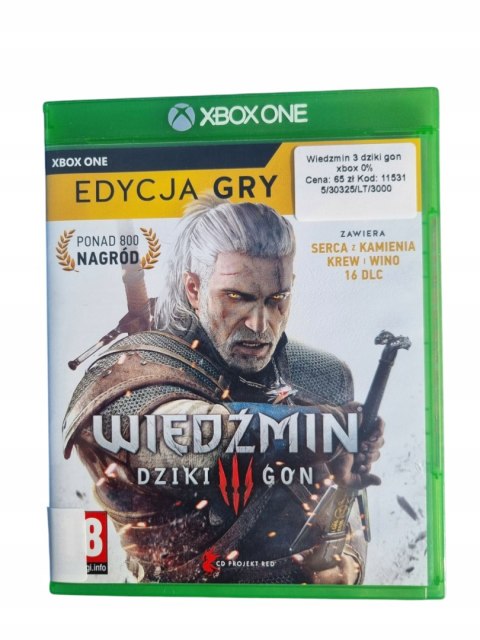 Wiedźmin 3: Dziki Gon GOTY Xbox One Używana Wiedźmin 3: Dziki Gon GOTY Xbox One Używana