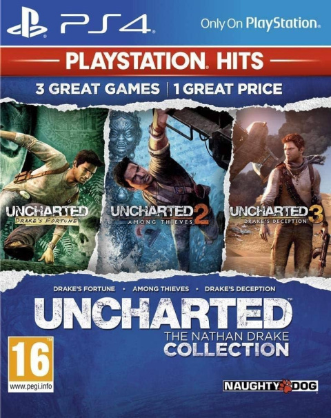 Gra Uncharted: Kolekcja Nathana Drake'a Playstation 4 PS4 Używana Gra Uncharted: Kolekcja Nathana Drake'a Playstation 4 PS4 Używana