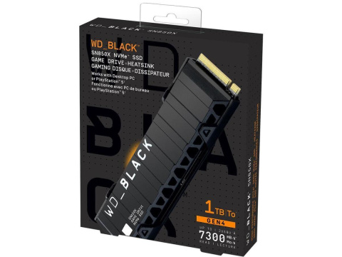 Dysk SSD 1 TB WD Black SN850X M.2 PCIe NVMe + Heatsink do PS5 | Używany Dysk SSD 1 TB WD Black SN850X M.2 PCIe NVMe + Heatsink do PS5 | Używany