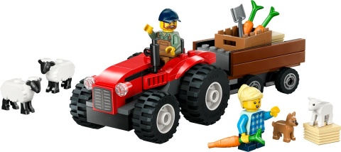 LEGO CITY Czerwony traktor z przyczepą i owcą 60461 LEGO CITY Czerwony traktor z przyczepą i owcą 60461