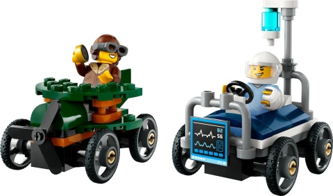 LEGO CITY Zestaw wyścigówek: samolot kontra łóżko szpitalne 60459 LEGO CITY Zestaw wyścigówek: samolot kontra łóżko szpitalne 60459