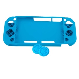 Nintendo Switch Lite Etui Full Body Silicone + XL Grips Niebieskie