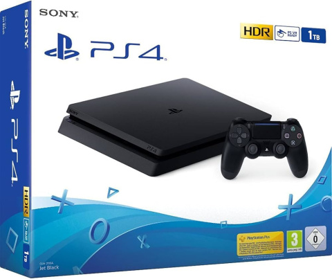 Playstation 4 Slim 1TB + Oryginalny Pad Dualshock PS4 | Używana Playstation 4 Slim 1TB + Oryginalny Pad Dualshock PS4 | Używana