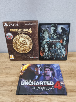 Uncharted 4 Kres Złodzieja Steelbook Playstation 4 PS4 Używana