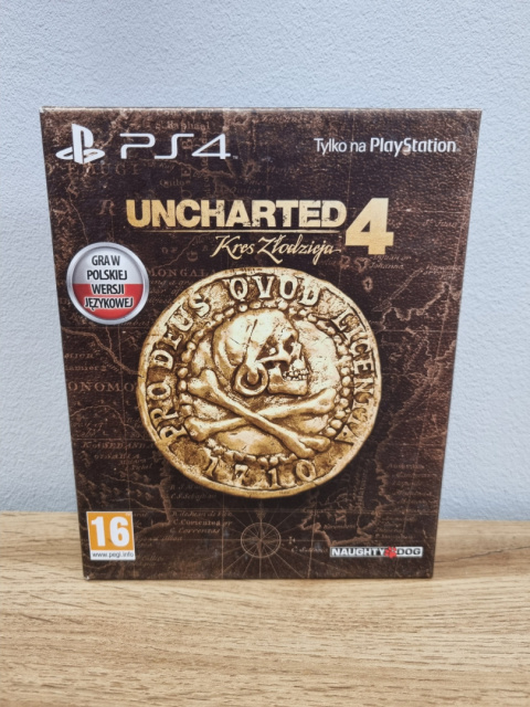 Uncharted 4 Kres Złodzieja Steelbook Playstation 4 PS4 Używana Uncharted 4 Kres Złodzieja Steelbook Playstation 4 PS4 Używana