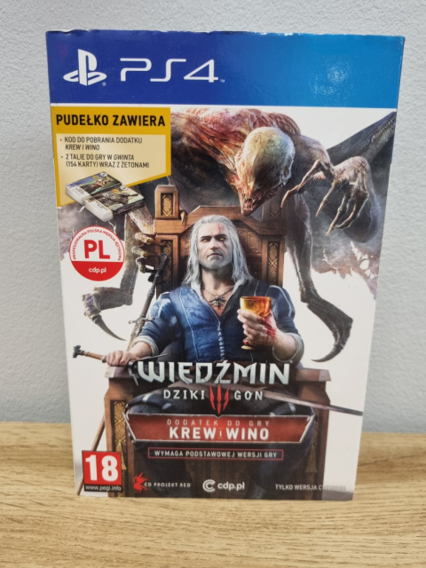 Wiedźmin 3 Karty do Gwinta Krew i Wino Playstation 4 PS4 Używane Wiedźmin 3 Karty do Gwinta Krew i Wino Playstation 4 PS4 Używane