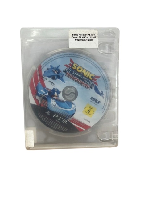 Gra Sonic & All-Stars Racing Transformed Playstation 3 PS3 Używana Gra Sonic & All-Stars Racing Transformed Playstation 3 PS3 Używana
