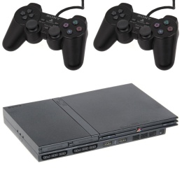 Konsola PlayStation 2 Slim + 2 Pady PS2 DualShock 2 Używane