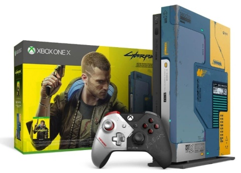 Konsola Microsoft Xbox One X z padem Cyberpunk 2077 Edition Używany Konsola Microsoft Xbox One X z padem Cyberpunk 2077 Edition Używany