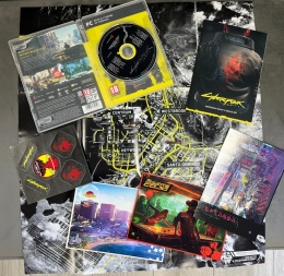 MERCH Cyberpunk 2077 Soundtrack + stickers / naklejki (bez gry)